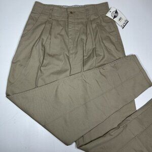 NWT Vtg Dockers Levi’s Classic Twill Pleated High Waist Pants Beige Khaki Sz 12